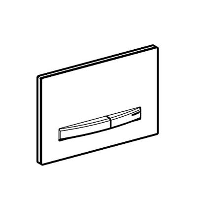 Geberit Sigma 50 bedieningspaneel glans chroom voor Sigma reservoirs 8cm (UP720) en 12cm (UP320)
