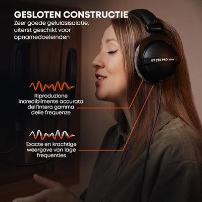 Beyerdynamic DT 770 PRO 32 Ohm - gesloten studiohoofdtelefoon - thumbnail