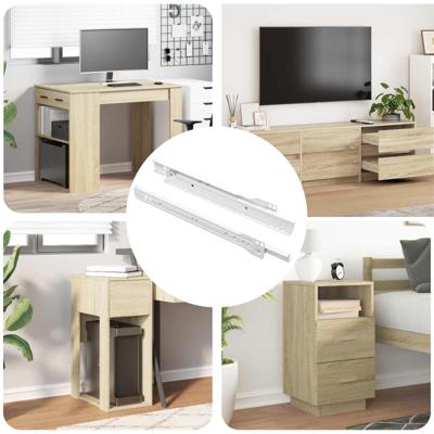 VidaXL Ladegeleider 2 pcs wit 250 mm staal