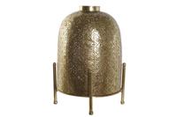 Kaarshouder Home ESPRIT Gouden Metaal Kristal 24 x 24 x 33 cm - thumbnail