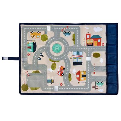 Achoka Travel & Speelmat Verkeer Opvouwbaar met Opbergvakjes