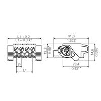 Weidmüller 1890120000 Female behuizing (kabel) BL/SL 5.08 Totaal aantal polen: 15 Rastermaat: 5.08 mm Inhoud: 18 stuk(s) - thumbnail