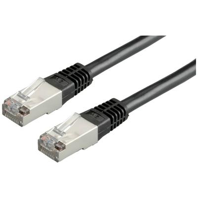 ROLINE patchkabel Cat.5e (Klasse D) SF/UTP, zwart, 1 m ROLINE patchkabel Cat.5e (Klasse D) SF/UTP, zwart, 1 m