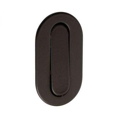 Hardbrass Deurklungel ovaal - puurzwart Hardbrass Deurklungel ovaal - puurzwart