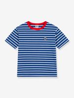 T-shirt kind PETIT BATEAU marineblauw - thumbnail