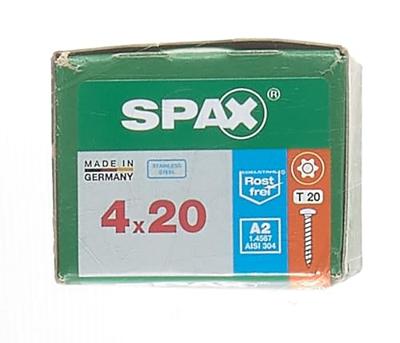 SPAX 0207000400203 R 88093 Ruko m.Spitze/T-STAR VG Bolkop houtschroef 4 mm 20 mm T-STAR plus RVS A2 200 stuk(s)