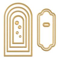 Vaessen Creative • mini snijmallen cirkels & vierkanten 14st. - thumbnail