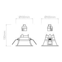 Astro - Minima Slimline Round Fixed Fire-Rated Spot / Plafondlamp - thumbnail