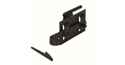 GB boerenklinkstel met schroef epoxy zwart etiket | 1 stuk - 17270911