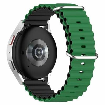 Ocean Style bandje - Groen / zwart - Xiaomi Redmi Watch 5 Active / Redmi Watch 5 Lite Ocean Style bandje - Groen / zwart - Xiaomi Redmi Watch 5 Active / Redmi Watch 5 Lite