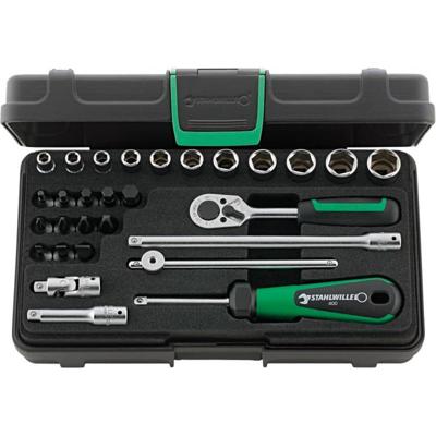 Stahlwille Dopsleutelset | 29-delig 1/4 inch | sleutelwijdtes 5-14 mm | aantal tanden 22 6-Kant | 1 stuk - 96011136 96011136 Stahlwille Dopsleutelset | 29-delig 1/4 inch | sleutelwijdtes 5-14 mm | aantal tanden 22 6-Kant | 1 stuk - 96011136 96011136