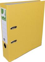 Q-CONNECT ordner, voor ft A4, uit Recycolor papier, rug van 8 cm, geel - thumbnail