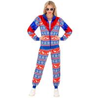 Kerst Trainingspak Rood Blauw Unisex - thumbnail