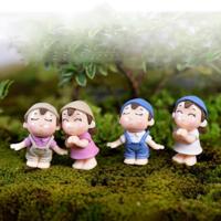 4 PC'S jongens en meisjes micro landschap ornamenten Toy huis decoraties willekeurige stijl levering - thumbnail