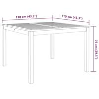 3-delige Tuinset massief acaciahout - thumbnail