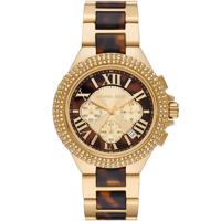 Michael Kors MK7269 Horloge Camille Chrono staal goudkleurig-bruin 43 mm - thumbnail