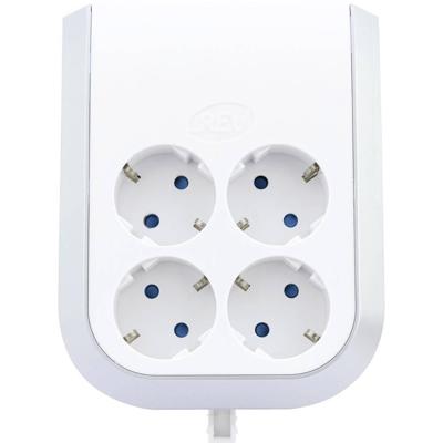 REV 0020340112 4-voudig Stopcontactsplitter Wit REV 0020340112 4-voudig Stopcontactsplitter Wit