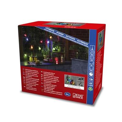 KonstSmide Partylight lichtsnoer met 20 gekleurde lampjes - 2379-500