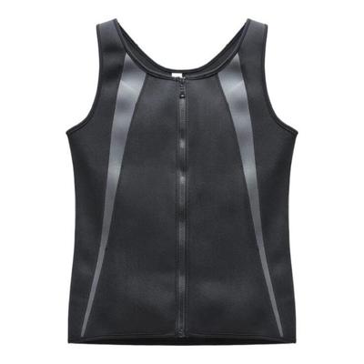 Mannen rits vest buik korset fitness kleding maat: S (grijs)