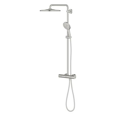 Grohe Rainshower SmartActive 310 douchesysteem rond thermostatisch hoofddouche Ø31cm en handdouche Ø13cm supersteel 26836dc0 - thumbnail