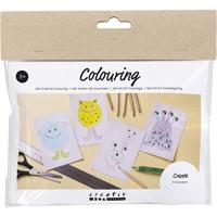 Creativ Company Mini hobbyset kleuren, monster, diverse kleuren, 1 doos - thumbnail