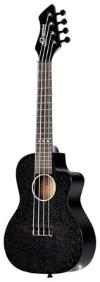 Ortega RUHZ-CE-SBK Horizon Series Concert Ukulele Black elektrisch-akoestische concert ukelele