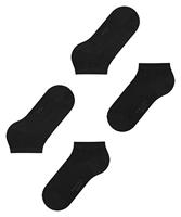 FALKE 2-paar Happy dames sneakersokken - Katoenen enkelsokken - 38 - Zwart - 38 - 38 - 38 - 38 - 38 - 38 - 38 - 38 - 38 - 38 - 38 - 38 - thumbnail