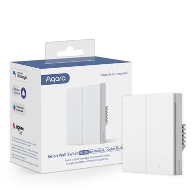 Aqara Draadloze wandschakelaar WS-EUK02 Wit Apple HomeKit Aqara Draadloze wandschakelaar WS-EUK02 Wit Apple HomeKit