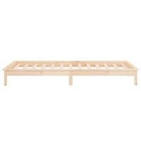 Bedframe LED massief hout 90x200 cm - thumbnail