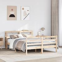 Bedframe zonder matras massief grenenhout 140x190 cm - thumbnail