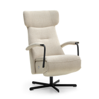 Relaxstoel C-102 Beige Stof - thumbnail