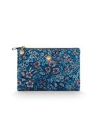 Pip Studio Toilettas Charly Medium Quilted Daisy Dreams Blauw - thumbnail