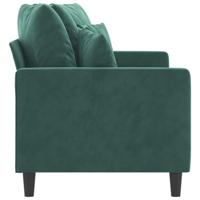 Tweezitsbank 140 cm fluweel donkergroen - thumbnail