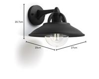 Cormorant muurlamp verlichting Philips - Philips - thumbnail