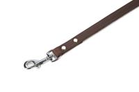 Hondenriem van leer 130cm x 12mm bruin - thumbnail