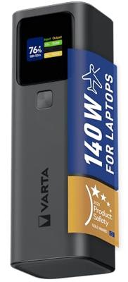 Varta 57984 Powerbank 27000 mAh Quick Charge, USB PD Statusweergave Varta 57984 Powerbank 27000 mAh Quick Charge, USB PD Statusweergave