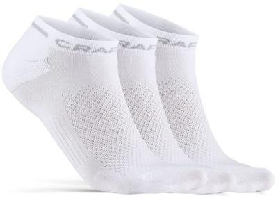 Craft 1910639 Core Dry Shaftless Sock 3-Pack - White - 34/36 Craft 1910639 Core Dry Shaftless Sock 3-Pack - White - 34/36