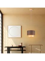 Light depot - hanglamp cane weave - linnen / zwart - Outlet - thumbnail