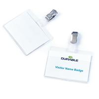 Durable 810619 Naamplaatje 8106 (b x h) 90 mm x 60 mm draaibare clip 25 stuk(s) - thumbnail