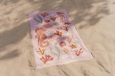 Little Dutch badlaken ocean dreams roze - 120cm