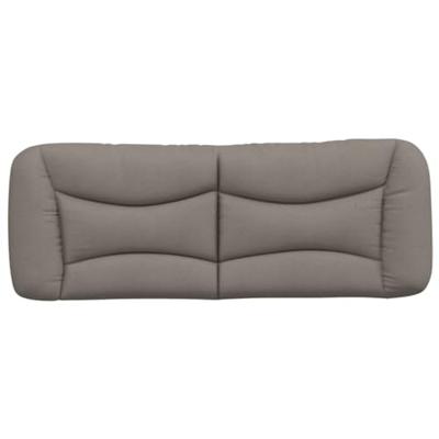 Hoofdbordkussen 120 cm stof taupe