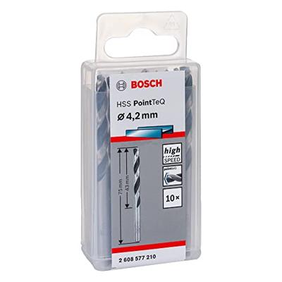 Bosch Accessoires 10X Metaalboor HSS Pointeq 4,2mm - 2608577210 Bosch Accessoires 10X Metaalboor HSS Pointeq 4,2mm - 2608577210