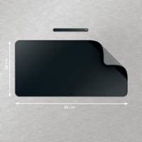 Leitz bureauonderlegger en muismat, lederlook, ft 80 x 40 cm, zwart - thumbnail