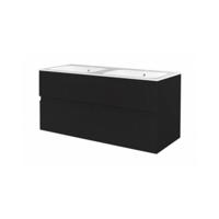Onderkast Best Design Quick Greeploze 4 Laden 120 cm Mat Zwart (Zonder Wastafel) - thumbnail