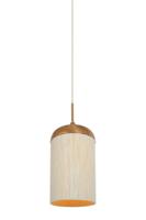 Light & Living Hanglamp 'Dania' Houtlook en touw, 28cm - thumbnail