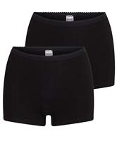 2-pack Panty softly - Dames short - Vrouwen onderbroek - ondergoed - katoen - Badstof kruisje - thumbnail