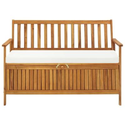 VidaXL Tuinopslagbank 120x63x84 cm massief acaciahout VidaXL Tuinopslagbank 120x63x84 cm massief acaciahout