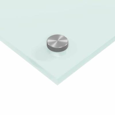 VidaXL Keuken spatscherm wit 120 x 60 cm gehard glas