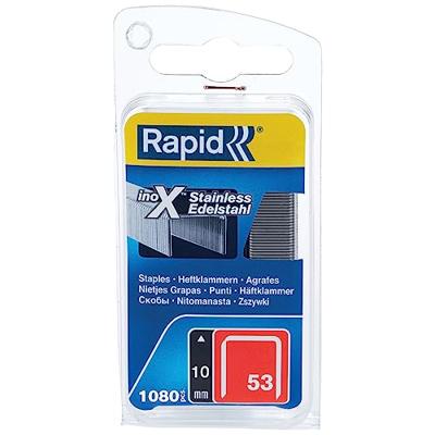 Rapid Nr. 53 dundraadnieten RVS 10 mm, 1.080 stuks - 40109511 - 40109511