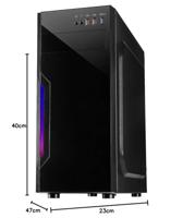 Inter-Tech B-42 RGB midi tower behuizing - thumbnail